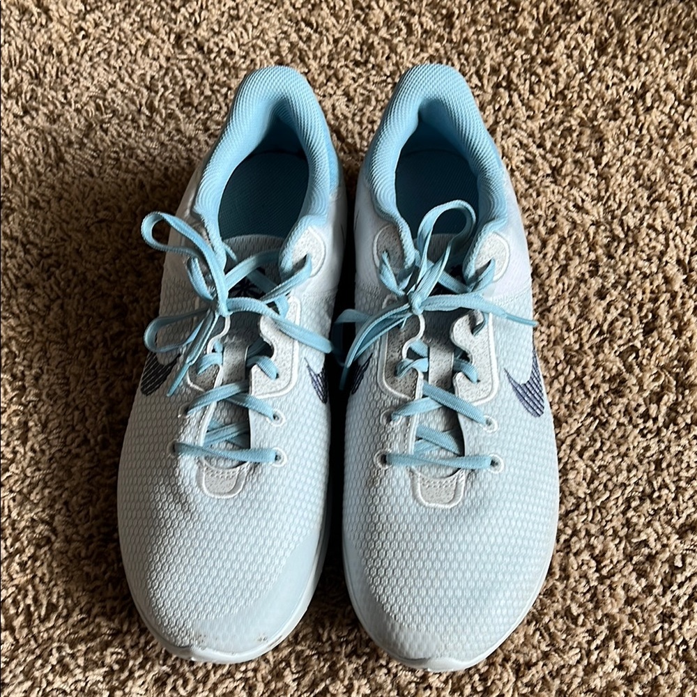 Nike mens Light Blue Running Shoes/size 12